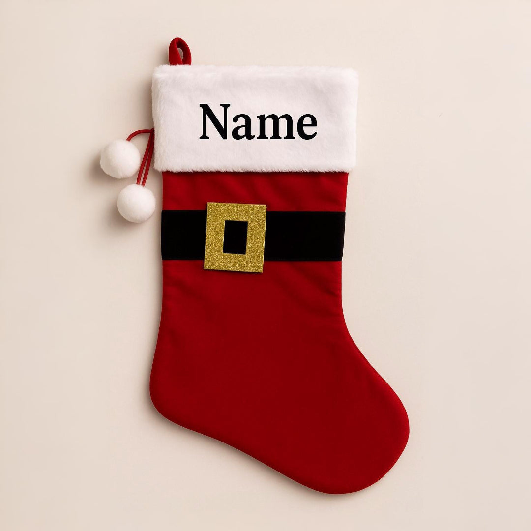 Personalized Buffalo Plaid Christmas Stocking