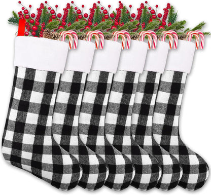 Personalized Buffalo Plaid Christmas Stocking