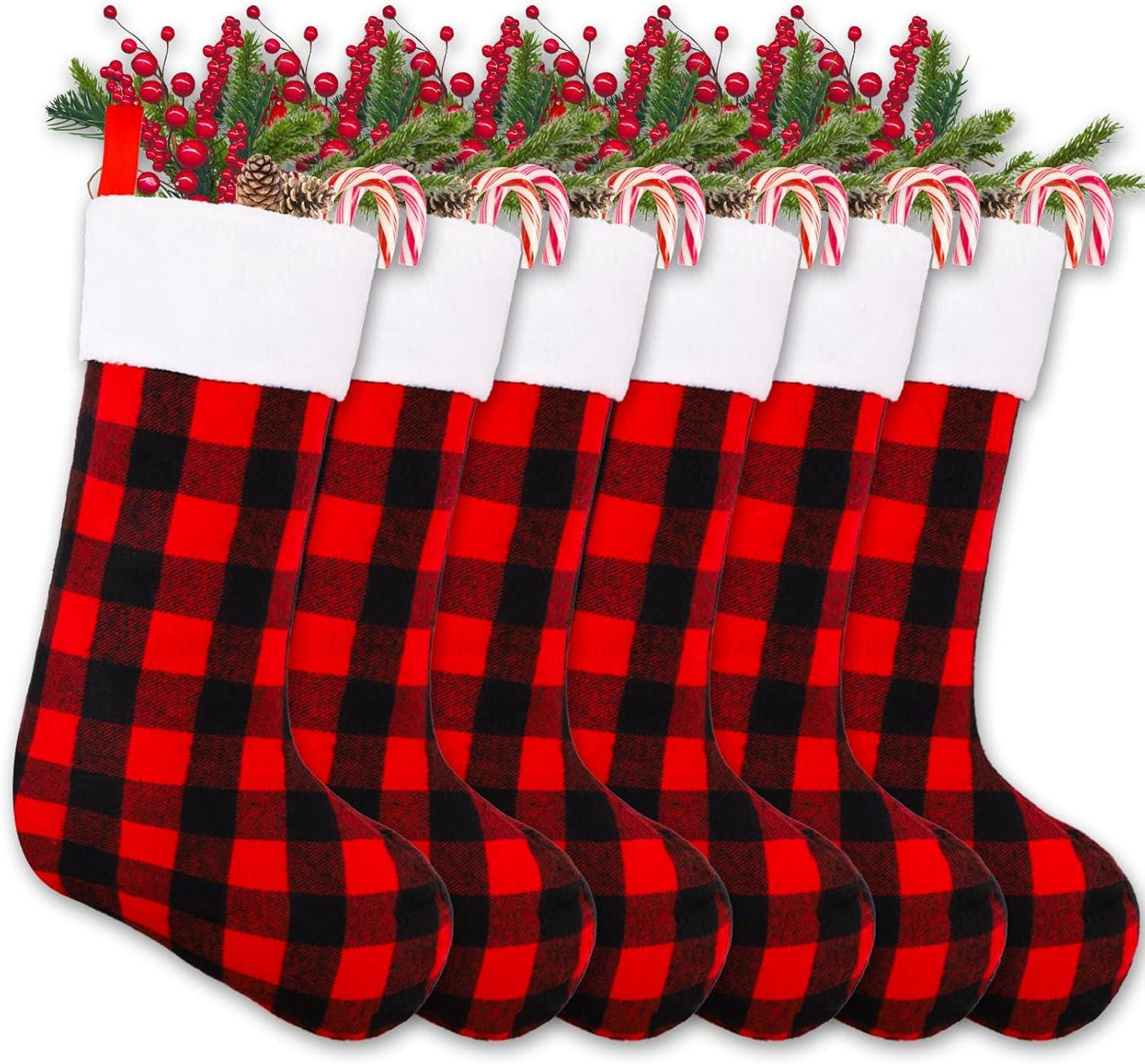 Personalized Buffalo Plaid Christmas Stocking